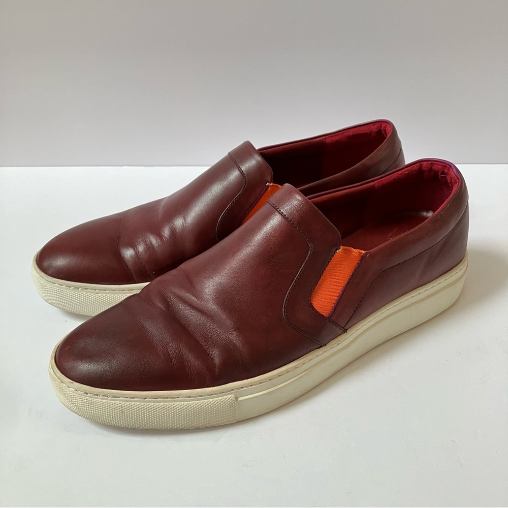 Dursen Leather Slip-On Shoes Men’s Size 9 Red Burgundy